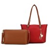 MKF Collection Malay Vegan Leather Women’s Tote Bag with Cosmetic Pouch by Mia K - 2 of 4
