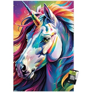 Trends International Tina Lavoie - Glamour Girl Unicorn Unframed Wall Poster Prints - 1 of 4