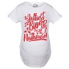 Maternity The Jolliest Bump This Side Of The Nuthouse Pregnancy T Shirt Cute Christmas Tee - Crazy Dog Maternity T Shirt - 3 of 4