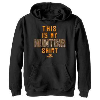 Boy's Mossy Oak This Is My Hunting Shirt Orange Logo Pull Over Hoodie