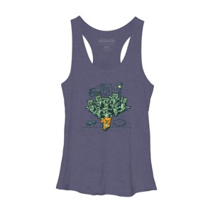 Women's Design By Humans Bad Past Lives By LetterQ Racerback Tank Top - 1 of 3