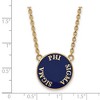 Black Bow Jewelry 14k Yellow Gold Plated Sterling Silver Phi Sigma Sigma Greek Life Necklace 18 Inch - 2 of 4