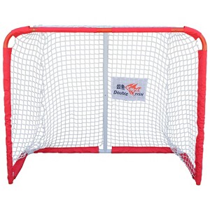 Racxily 72"x48" Street Hockey Goal Set - Double Fish Premium Steel Frame with Reinforced Net for Indoor/Outdoor Use, Easy Assembly & Portable - 1 of 4