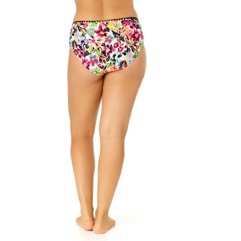 Anne Cole Women's Sun Blossom Mid-Rise Bikini Swim Bottom, 4 of 6