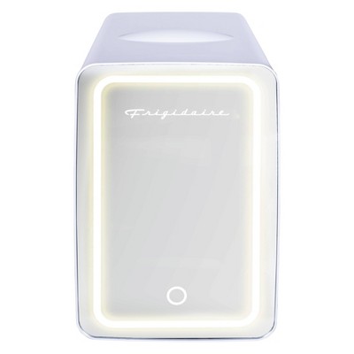 Frigidaire 9 Can Beauty Lighted Mirror Countertop Mini Fridge White : Target