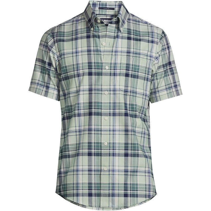 Lands' End Men's Short Sleeve Traditional Fit No Iron Sportshirt, 2 of 3