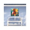 Cottage Garden West of The Wind Buoys Orange, Blue, Red 24 x 24 Inch Waterproof Gallery Wrapped Canvas, Outdoor Garden, Yard, Patio All Weather - 2 of 2