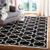 Dhurries DHU549 Hand Woven Flat Weave Accent Rug Black / Ivory 3' X 5' - Safavieh. - 2 of 4