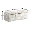 Fabric Upholstered Storage Ottoman with Safe Hinge, Bedroom and Living Room End Bench, Padded Entryway Footrest - 4 of 4