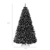 Best Choice Products Artificial Frosted Christmas Tree, Premium Unlit Spruce Design, Dense Branches – Black Spruce - 2 of 4