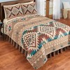 Collections Etc Reversible Southwest Geometric Aztec Quilt King Multi Unisex - 2 of 3