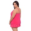 Aqua Green Women's Keyhole Tankini w/ Hardware - 2 of 3