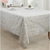 Saro Lifestyle Floral Design Embroidered Tablecloth - 4 of 4