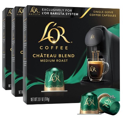 L'OR Chateau Medium Roast Blend Coffee Capsules - 30ct