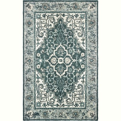Oriental Weavers Zahra 75506 Grey/ Blue Indoor Area Rug - 3'6" x 5'6"