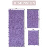 Modesto Bath Rug Bathroom Rugs Set, Washable Rug, Extra Soft and Absorbent bath Rug, Bath Mat Set, Non-Slip, 3 Pcs Set with Runner, Purple - 3 of 4