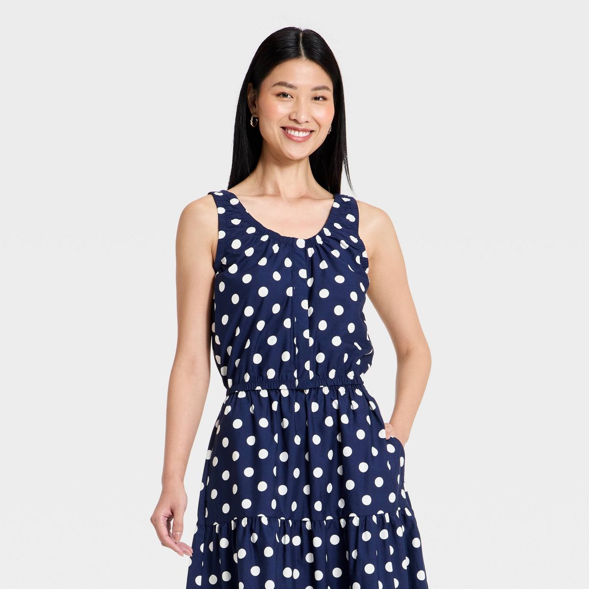 Women's Button-Front Tank Top - A New Day™ - thumbnail 7