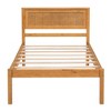 NicBex Twin Size Platform Bed 79.5" L Simple Pine Bed Frame with Headboard for Bedroom, Guest Room, No Box Spring Required - 3 of 4