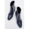 Alba - Navy Block Heel Boot (Women) | Prologue Shoes - 2 of 3