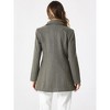 INSPIRE CHIC Women's Christmas Peter Pan Collar Double Breasted Long Trench Winter Pea Coat - 4 of 4