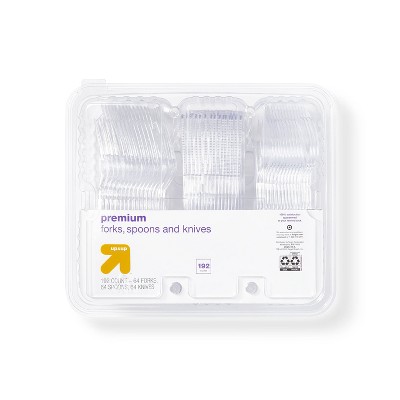 Image of Premium Plastic Forks Spoons and Knives - 192ct - up & up™