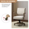 Debora Modern Task Chair Arm Chair for Living Room and Office Room  with Nailed Trims| KARAT HOME - 4 of 4