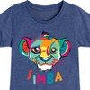 Girls' - Disney - Colorful Simba Fitted Short Sleeve Graphic T-Shirt - 2 of 4
