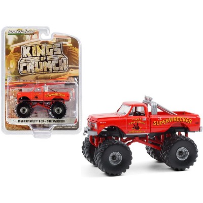 1968 Chevrolet K-10 Monster Truck "Superwrecker" Orange "Kings of Crunch" Series 8 1/64 Diecast Model Car by Greenlight