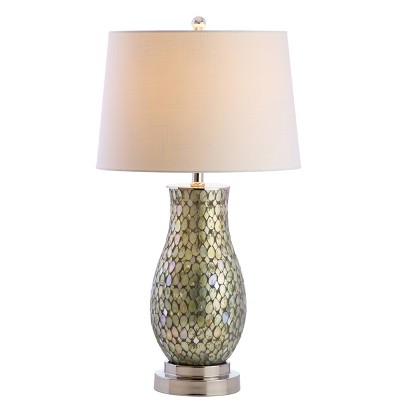 Crystal/Metal Mark Table Lamp (Includes LED Light Bulb) Green - JONATHAN Y