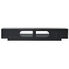 YOOCOZZ TV Stand for TVs Up to 95'' with Fluted tempered Glass Doors,Arched Cabinet Doors and APP-Controlled LED Light - 2 of 4