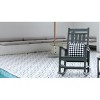 Gulches Outdoor Portable Chairs - Oversized Dark Gray Rocking Chair with Wood-Texture, All-Weather Porch Rocker - 2 of 4