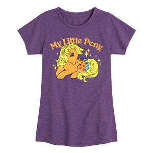 Girls' - My Little Pony - Applejack Logo Fitted Short Sleeve Graphic T-Shirt - 1 of 4