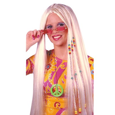Braided Hippie Costume Wig Golden