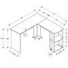 NicBex L-Shaped Home Office Desk Modern Computer Desk with 2 Storage Shelves for Office, Study - 4 of 4