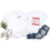 Simply Sage Market Women's Retro Holly Jolly Vibes Front and Back Short Sleeve Graphic Tee - 2 of 4
