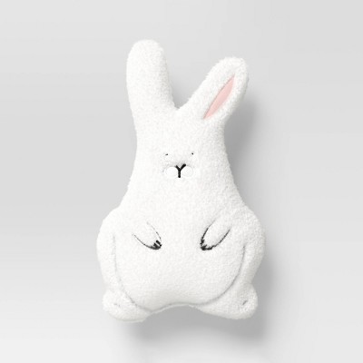 Shaped Easter Bunny Throw Pillow White - Room Essentials™
