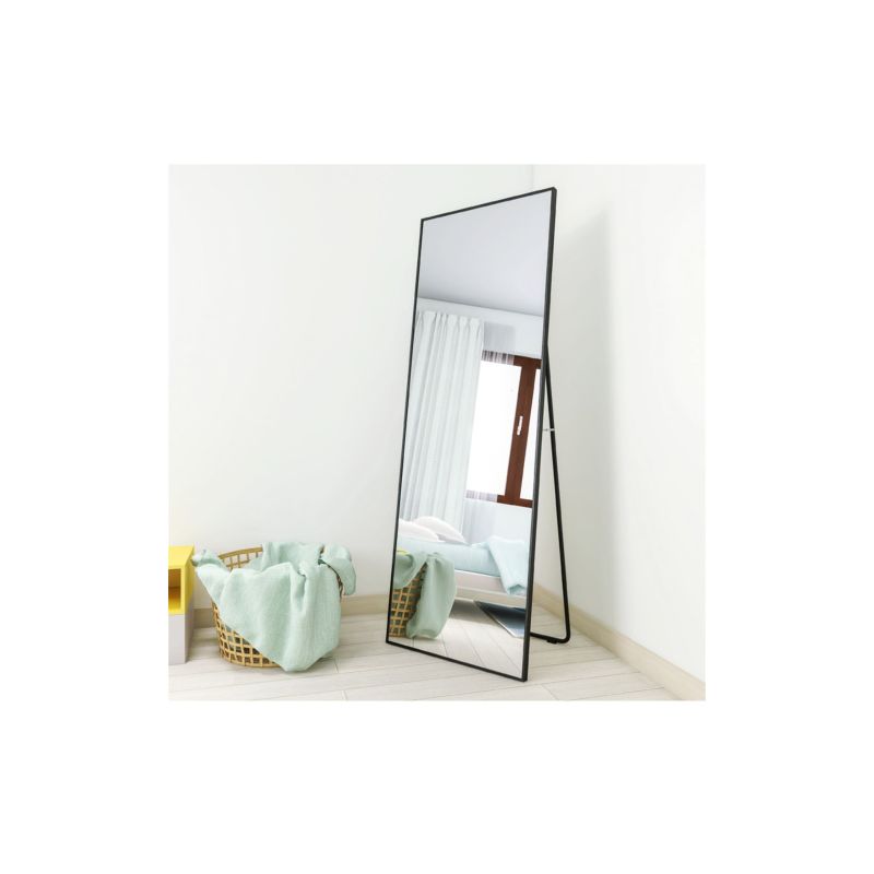 Bowen 64.17 in. H x 21.26 in. W Oversized Rectangle Aluminum Frame Full-Length Mirror-The Pop Home, 3 of 6