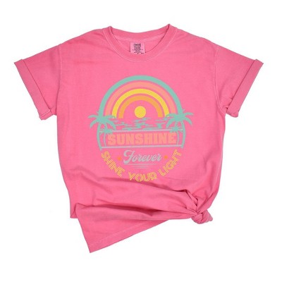 Simply Sage Market Women's Sunshine Forever Grunge Short Sleeve Garment Dyed Tee
