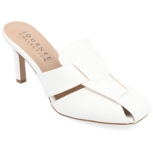 Journee Collection Womens Tristin Slip On Stiletto Square Toe Mule Pumps - 1 of 4
