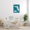 Stupell Industries Florida Sunny State Retro Vacation Tourism Vivid Map Black Framed Giclee Art - 2 of 4