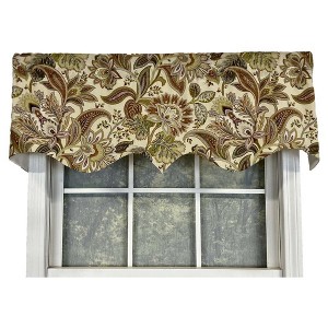 Valdosta Regal Style 3" Rod Pocket Valance 50" x 17" Vintage by RLF Home - 1 of 4