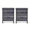 GDFStudio Titeca Contemporary 2 Drawer Wood Nightstands (Set of 2) - 2 of 4