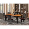 HomeStock 5-Pc Black and Cherry Finish Solid Wood Top - Dining Room Set - Seats 4 - 2 of 4