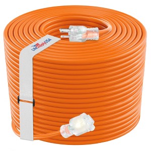 LifeSupplyUSA 12 Gauge Power Extension Cord Outdoor & Indoor Waterproof Cable SJTW 12/3 - 1 of 4