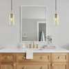 CityFurn 1-Light Cylinder Glass Pendant for Kitchen Island - 3 of 4