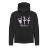 Everyday Kids Ballerina Girls Pullover Hoodie – Purple Dancer Silhouette Ballet Sweatshirt - 2 of 4