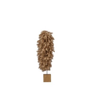 Storied Home Fabric Yarn Tree with Wood Base, Tan - 1 of 1