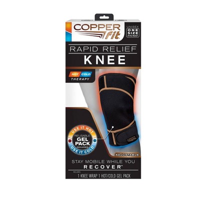 Copper Fit Rapid Relief Knee Wrap - Black