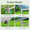 XBRIGH Large Metal Chicken Coop Walk-in Poultry Cage Chicken Run Pen Duck House with Waterproof and Anti-Ultraviolet for Outdoor Farm Use Spire Roof - 4 of 4