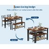 47" Modern Dining Table Set for 4 with Chairs and Storage Bench, for Small Space or Apartment - 4 of 4